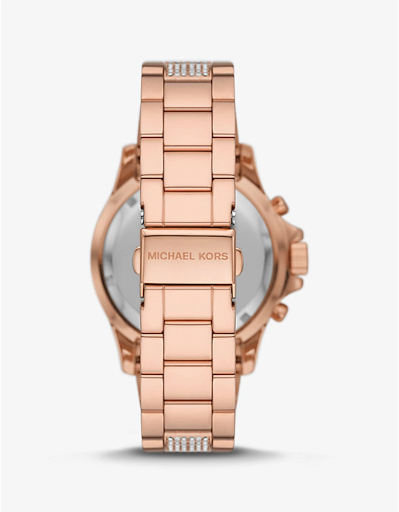 Oversized Everest Pavé Rose Gold-Tone Watch