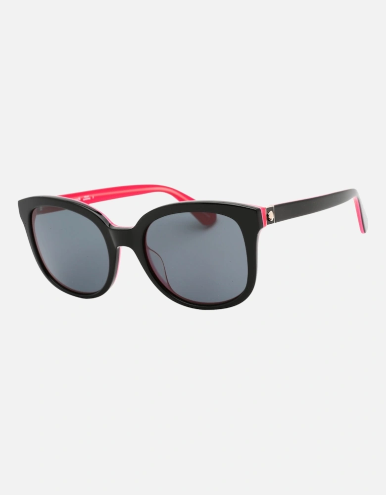 Gwenith Black Framed Grey Lensed Sunglasses