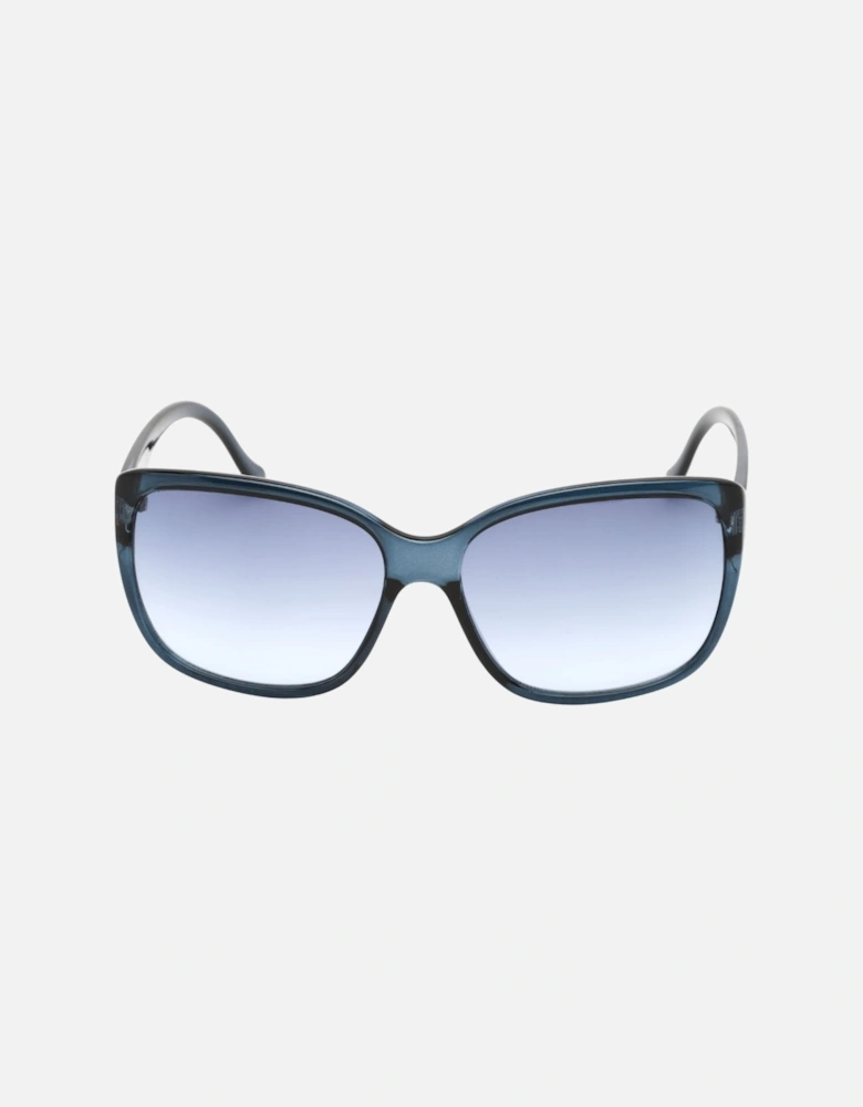 Crystal Navy Framed Navy Gradient Lens Sunglasses