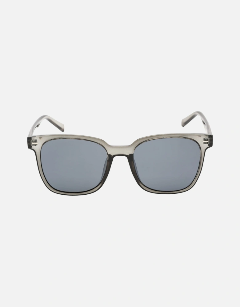 Crystal Smoke Frame Gunmetal Mirror Lensed Sunglasses