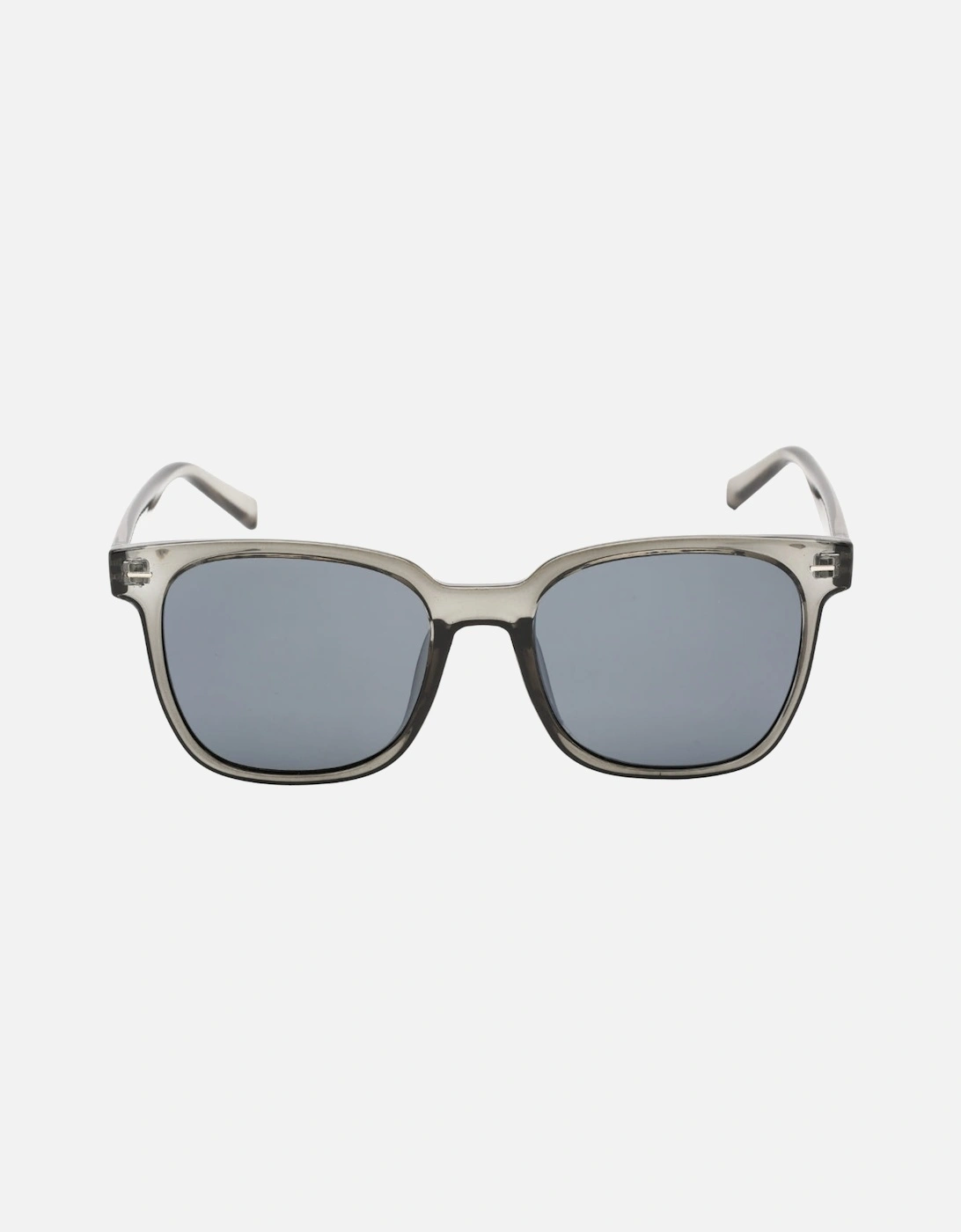 Crystal Smoke Frame Gunmetal Mirror Lensed Sunglasses