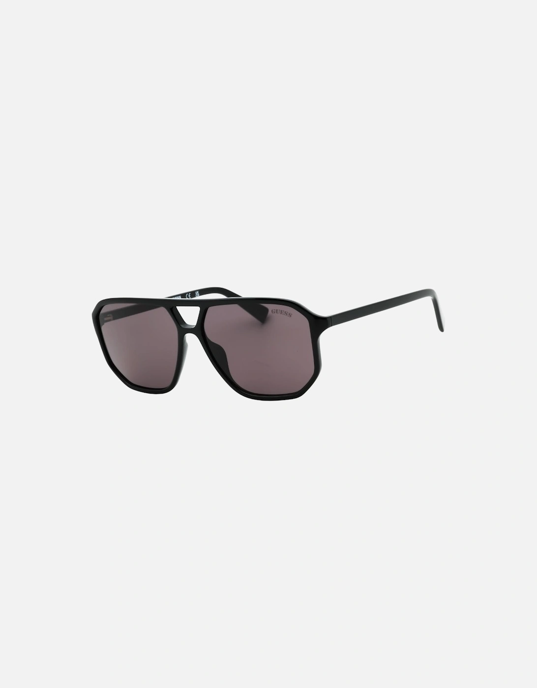 Shiny Black Framed Smoke Lensed Sunglasses, 3 of 2