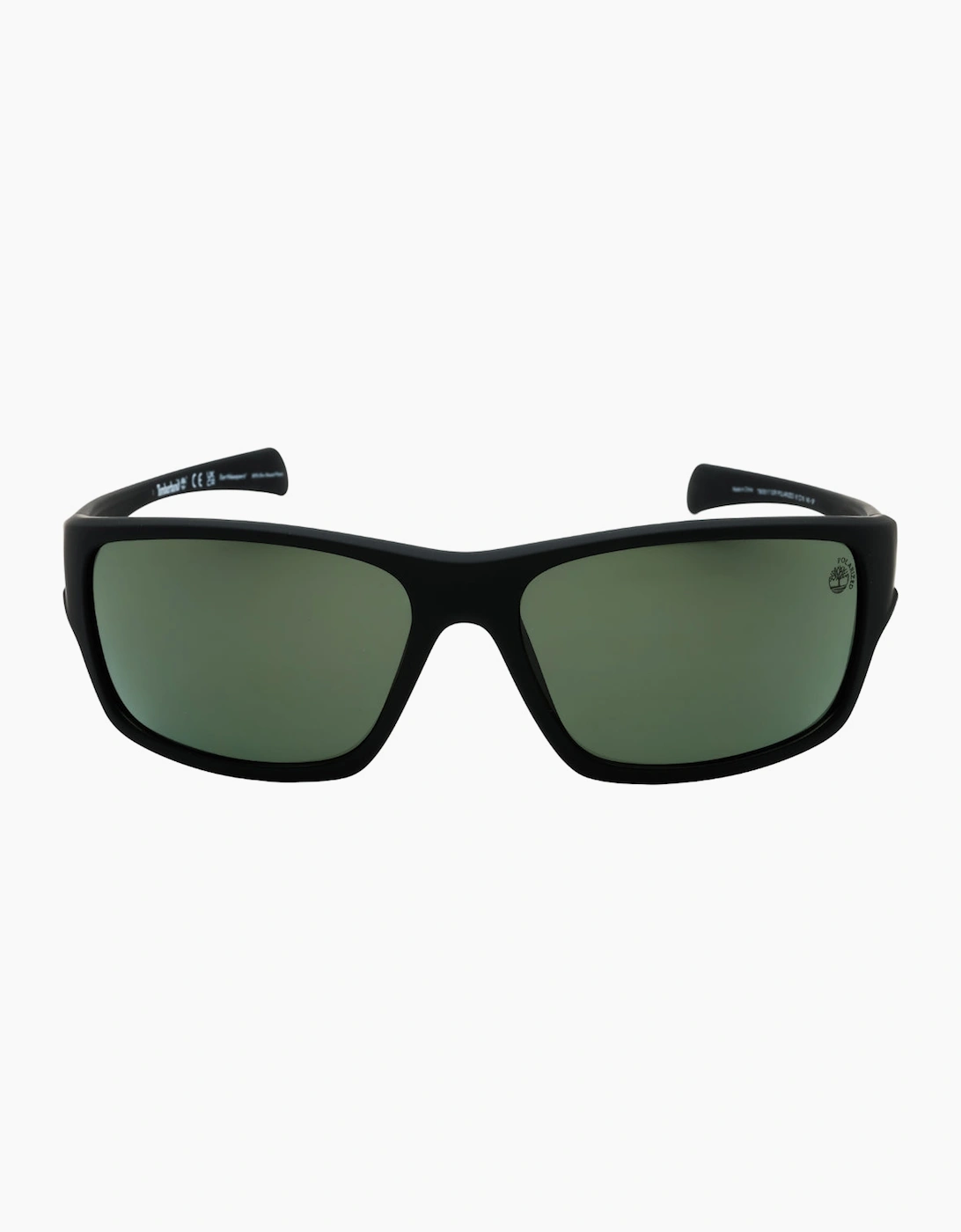 Timberland Men's Black/Green Matte Framed Polarised Lensed Sunglasses - Size: One Size