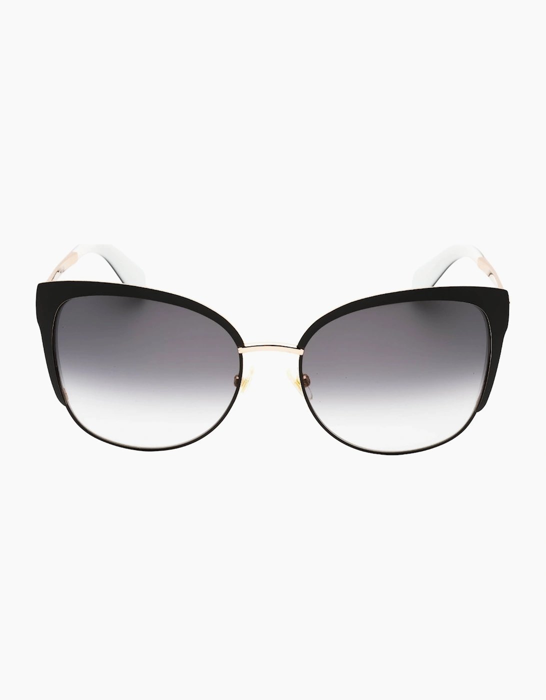 Kate Spade Women's Kate Spade Genice Black Gold Frame Grey Gradient Lens Sunglasses