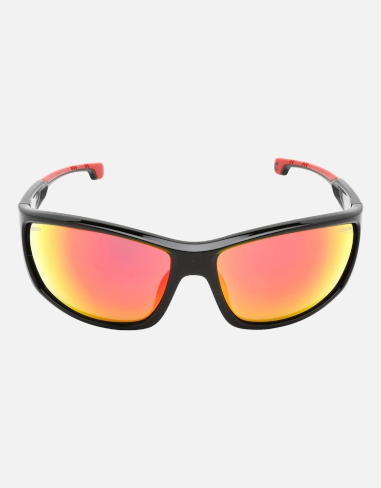 Carduc Red Black Framed Red Multilayer Lensed Sunglasses