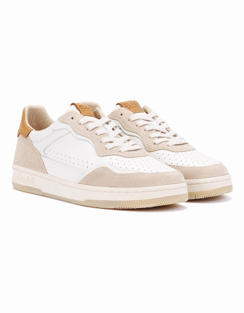 Haywood Men's Fog Leather Safari Trainers