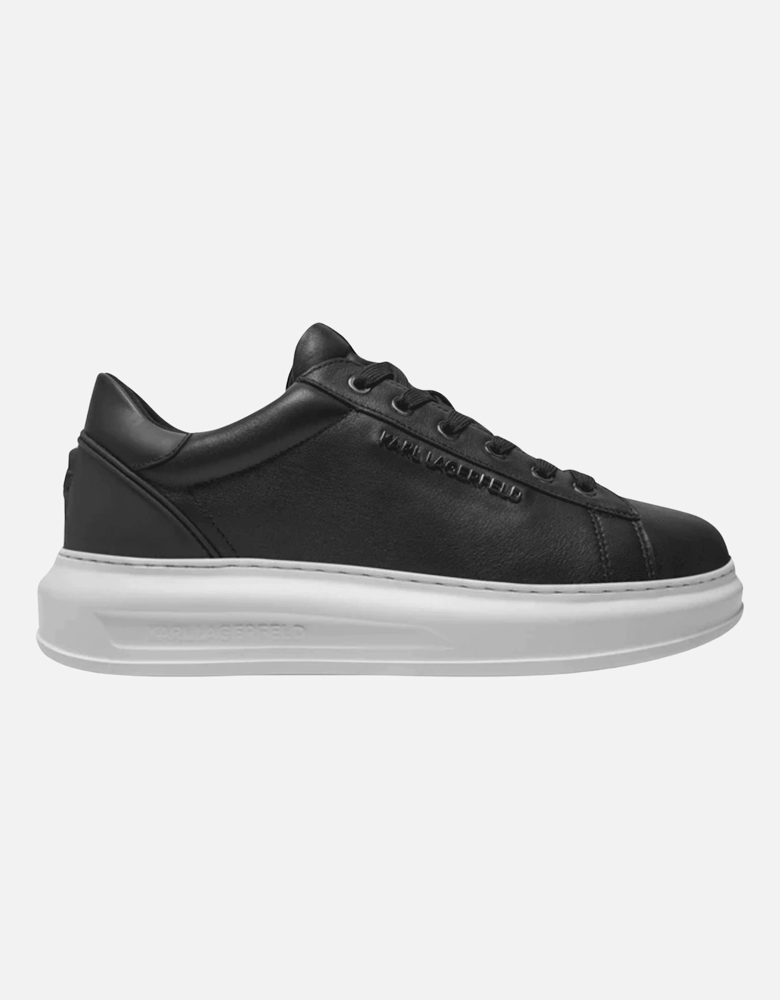 Kapri Metal Logo Leather Black/White Sneaker, 4 of 3