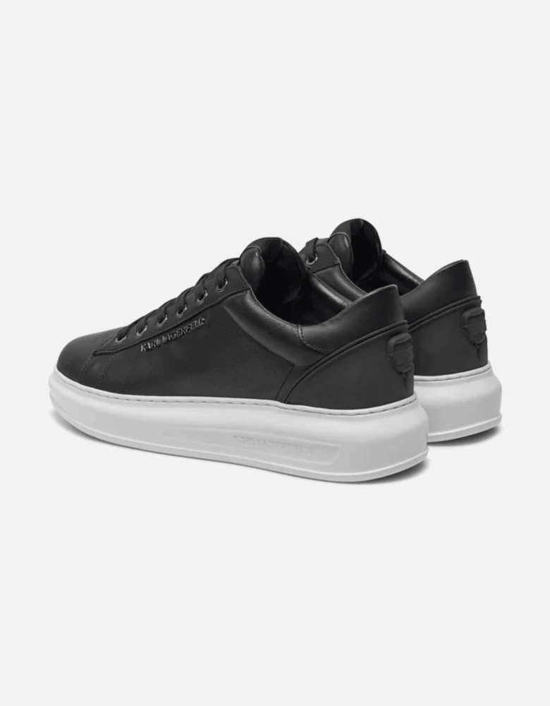 Kapri Metal Logo Leather Black/White Sneaker