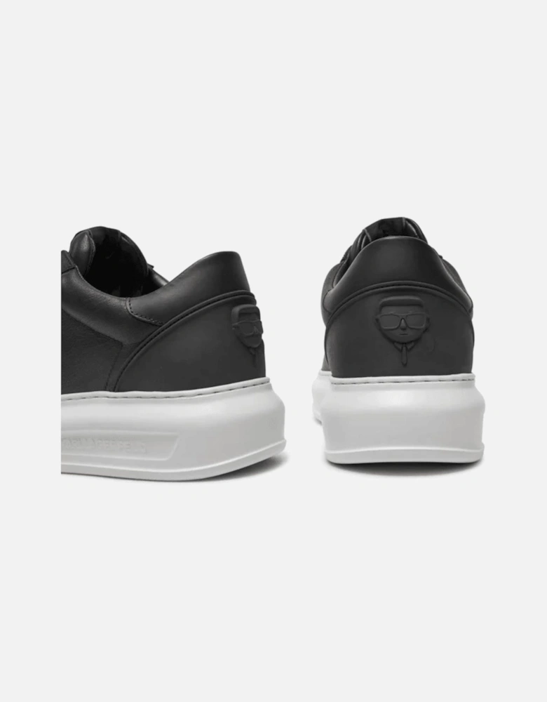 Kapri Metal Logo Leather Black/White Sneaker