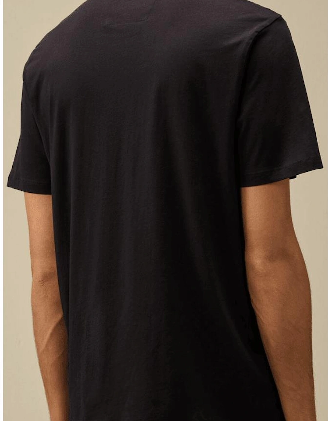30/1 Vertical Logo Navy T-Shirt
