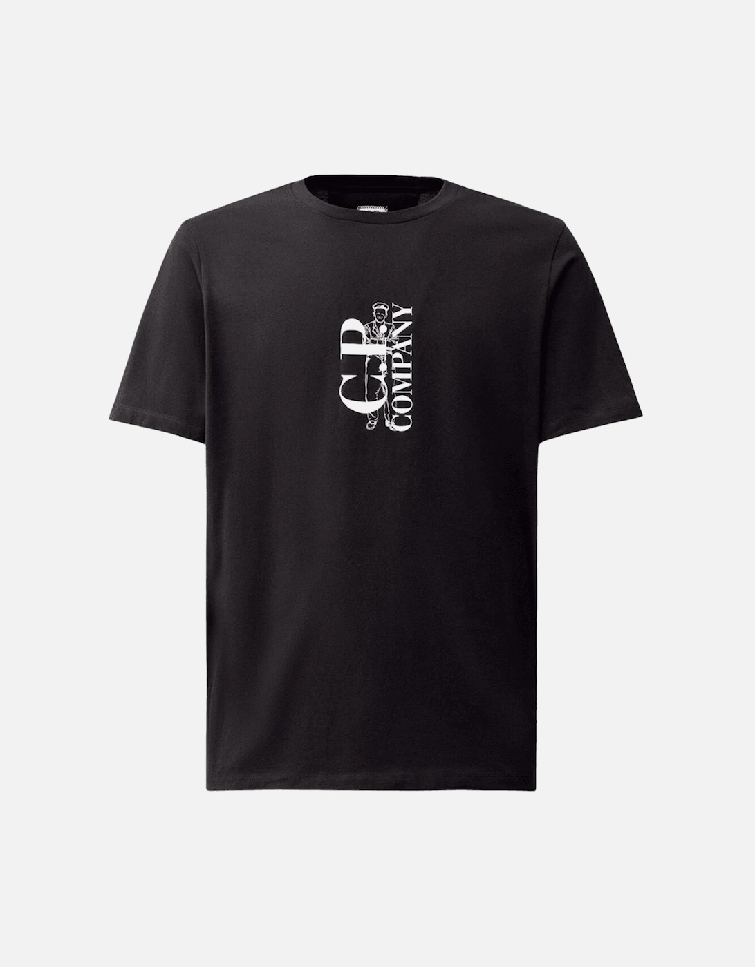 30/1 Vertical Logo Navy T-Shirt, 4 of 3