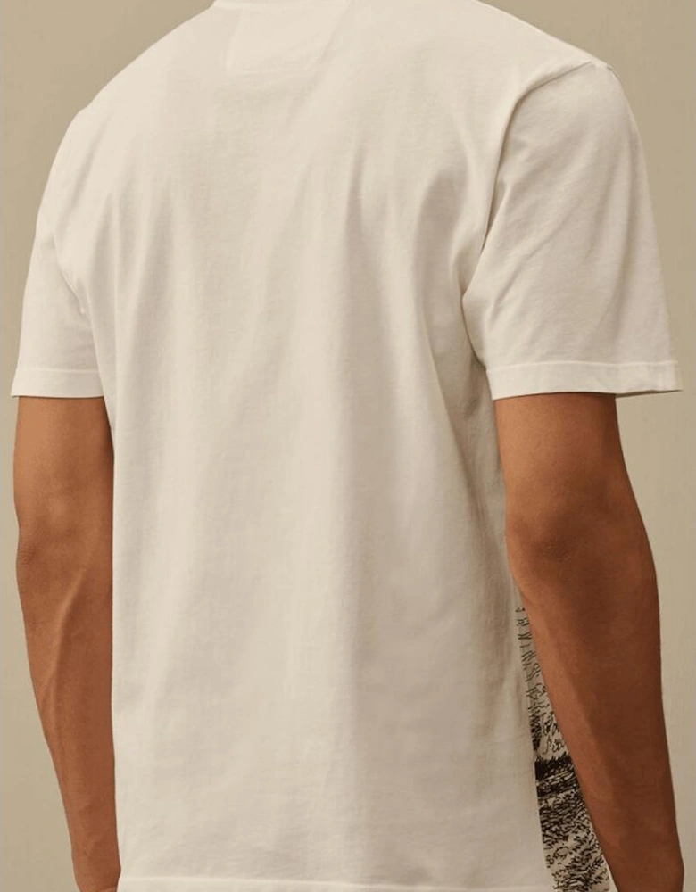 24/1 Man in the Sea Graphic Gauze White T-Shirt