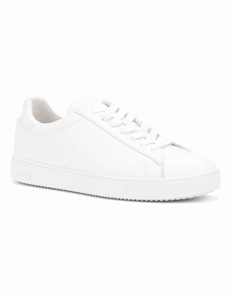 Bradley Essentials Leather Men's Triple White Trainers