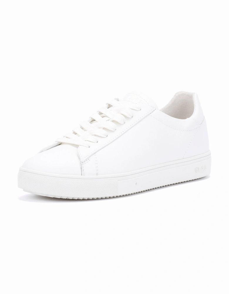 Bradley Essentials Leather Men's Triple White Trainers
