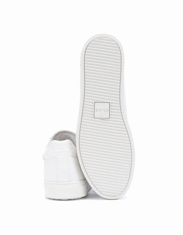 Bradley Essentials Leather Men's Triple White Trainers