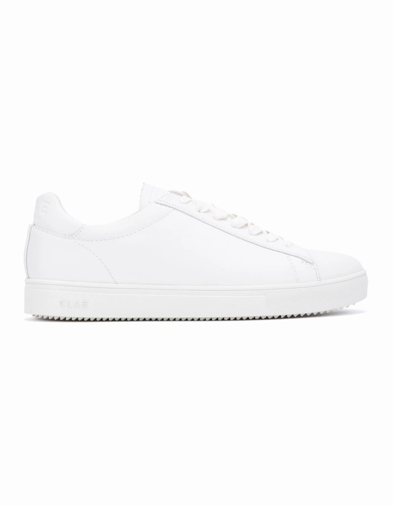 Bradley Essentials Leather Men's Triple White Trainers