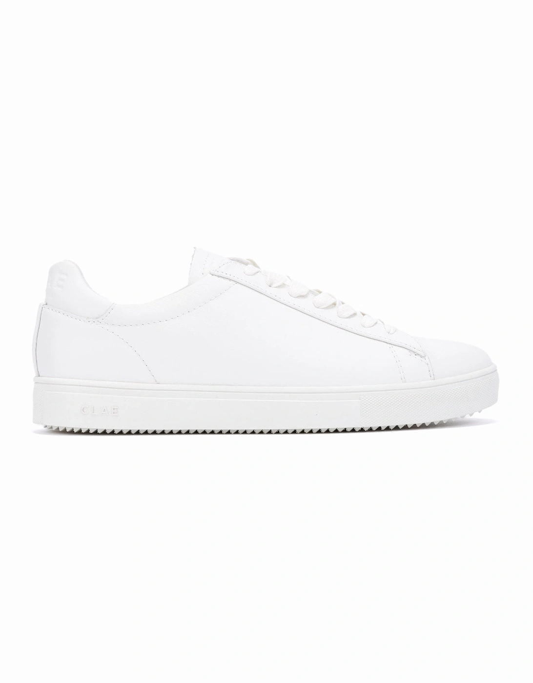 Bradley Essentials Leather Men's Triple White Trainers