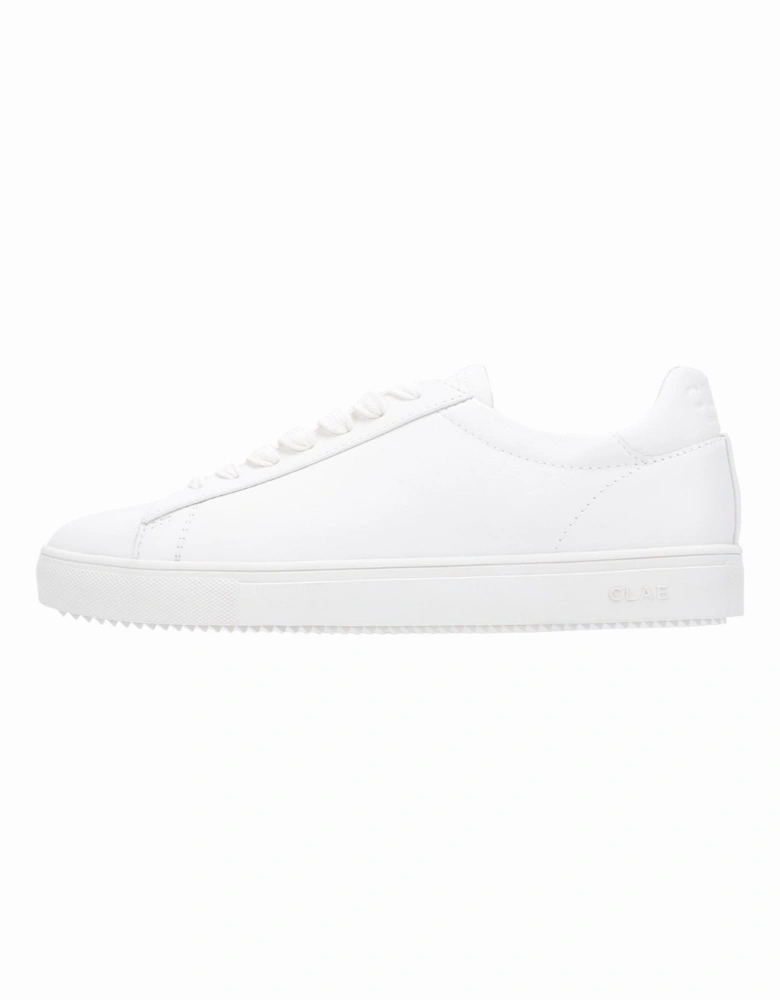 Bradley Essentials Leather Men's Triple White Trainers