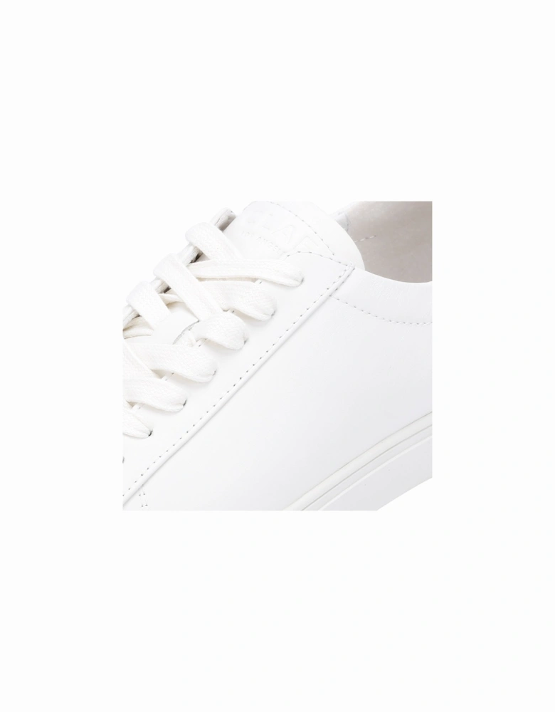Bradley Essentials Leather Men's Triple White Trainers
