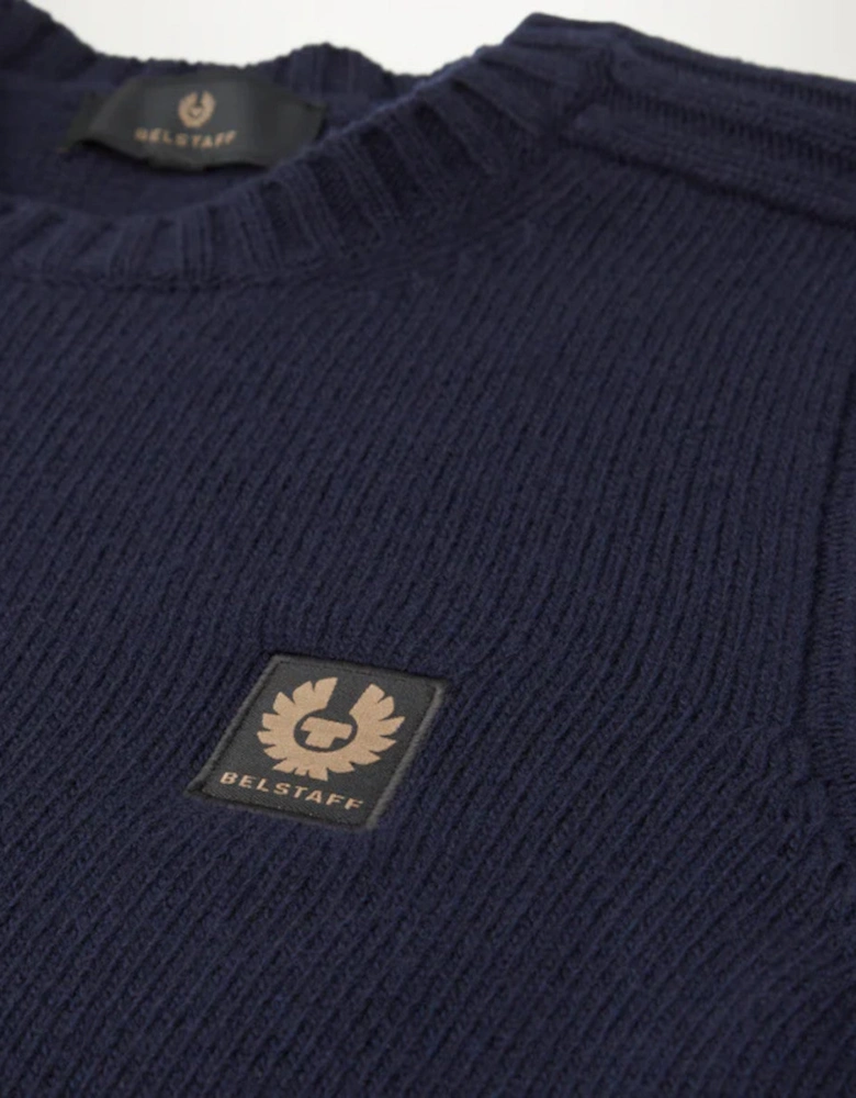 Watch Crew Neck Jumper Dark Ink