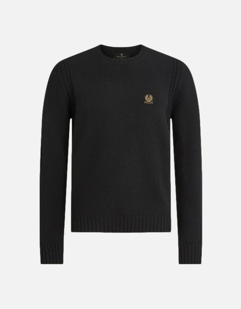 Watch Crew Neck Jumper Black