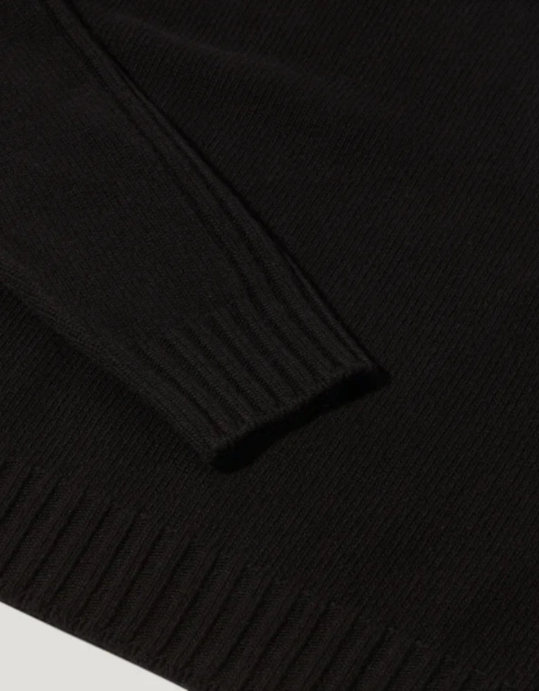 Watch Crew Neck Jumper Black