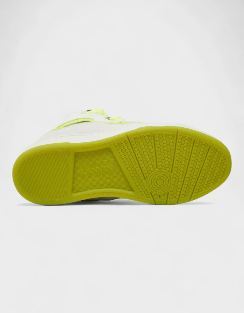 Curb Sneakers White Fluo Yellow