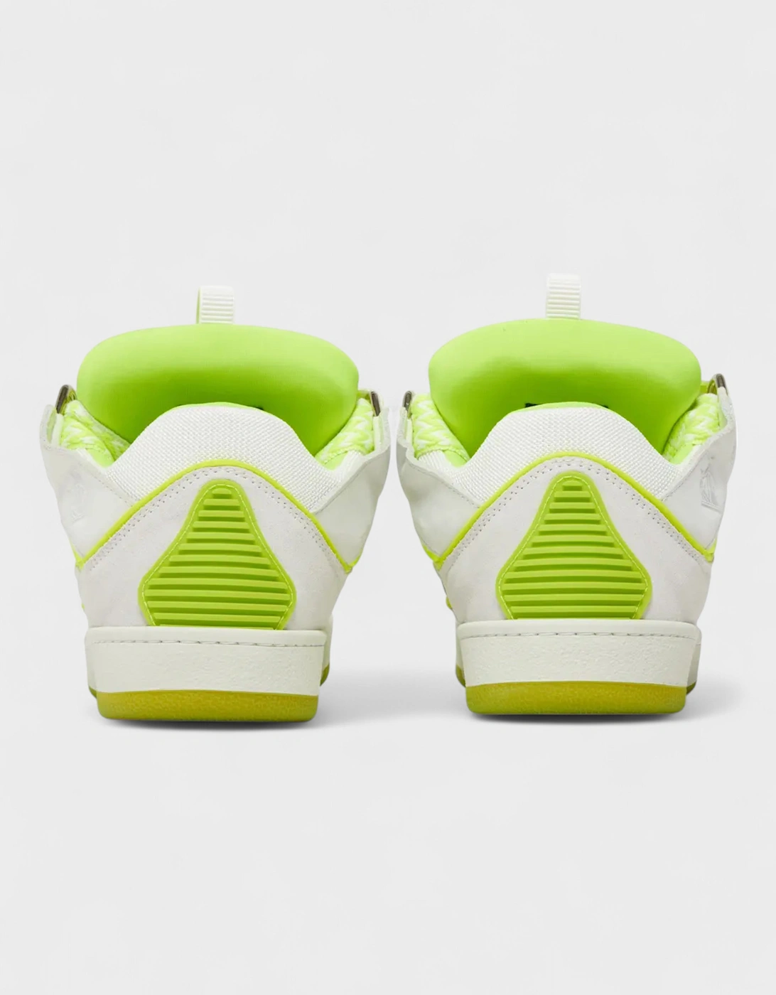 Curb Sneakers White Fluo Yellow