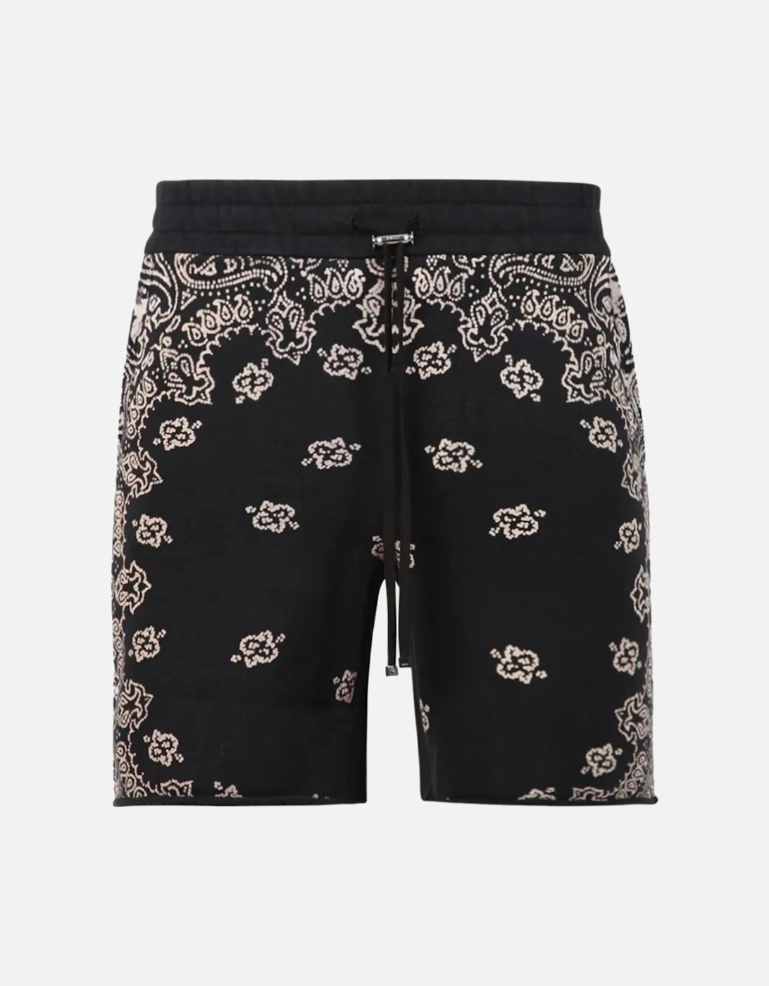 BANDANA BLEACH SHORTS BLACK, 4 of 3