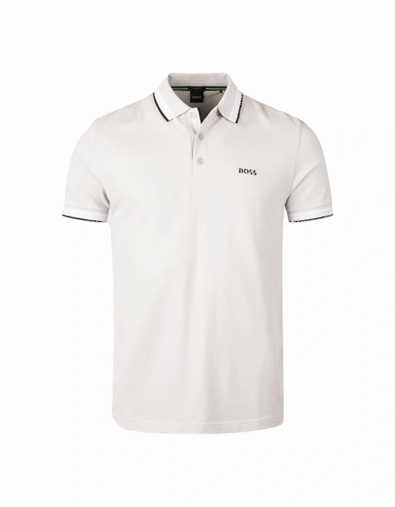 BOSS Paddy Piqué Polo Shirt Light Pastel Grey