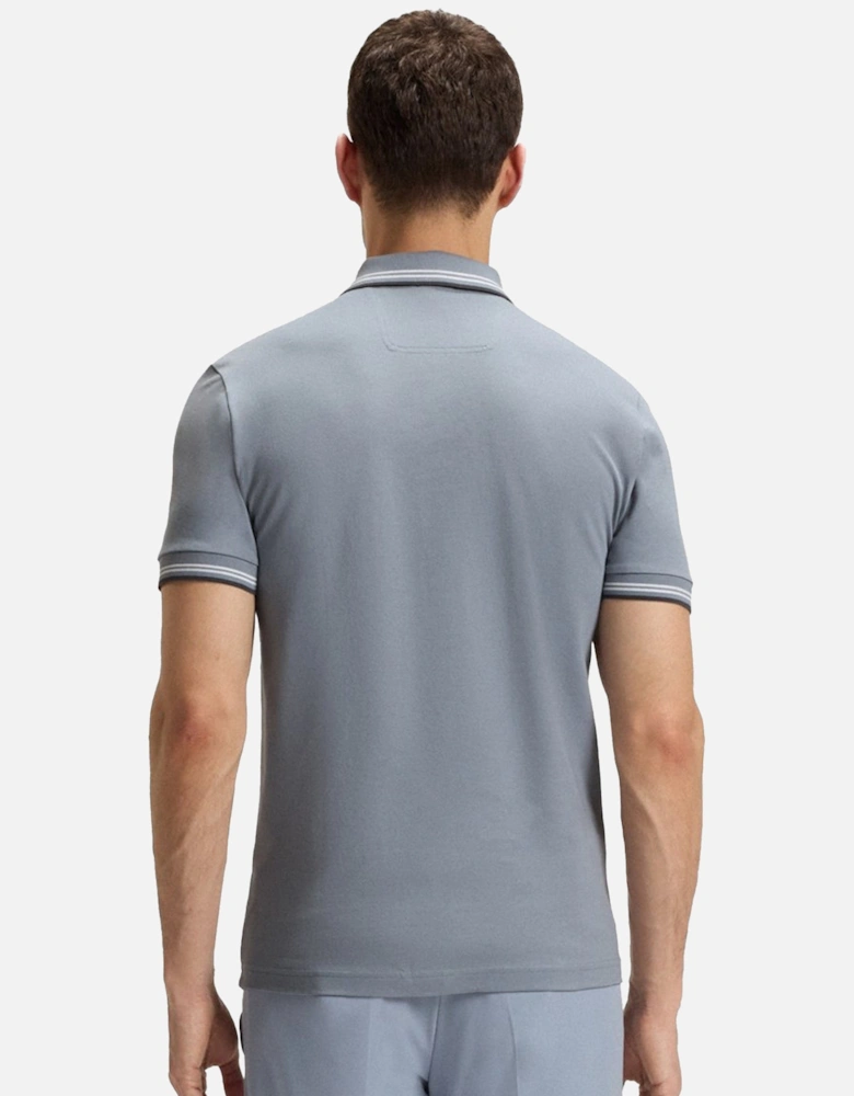 BOSS Slim Fit Paul Polo Shirt Dark Grey/White
