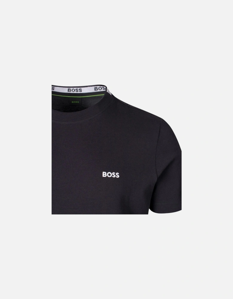 BOSS Pique Taddy T-Shirt Dark Blue