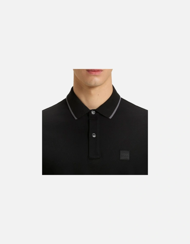 BOSS Slim Fit Passertip Polo Shirt Black