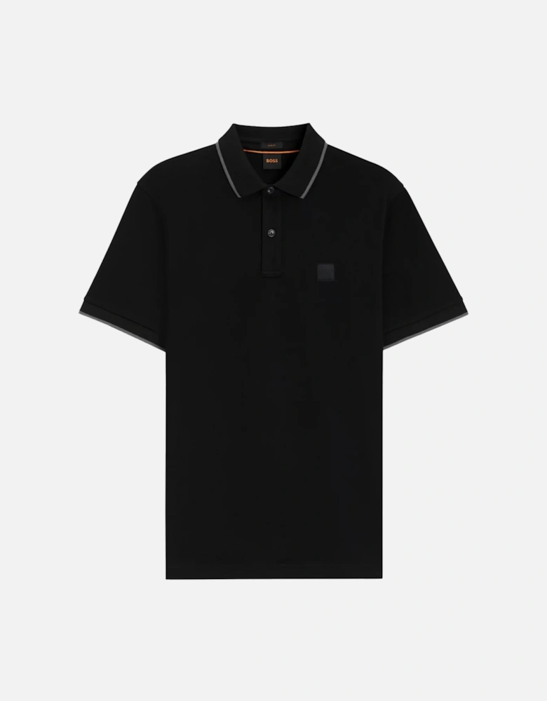 BOSS Slim Fit Passertip Polo Shirt Black