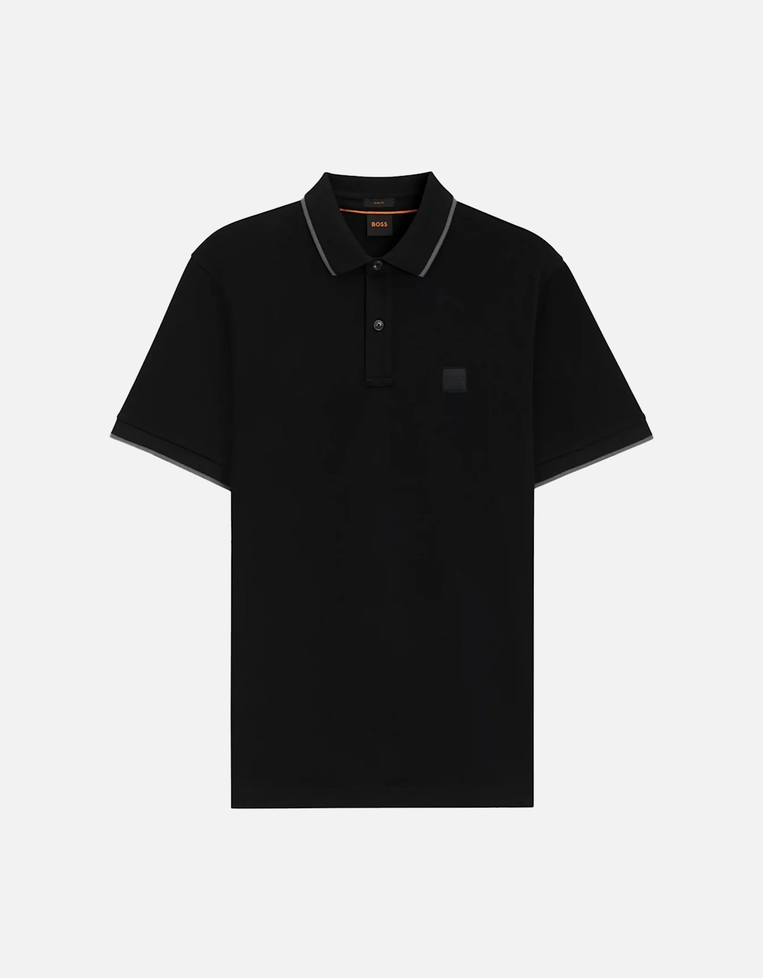 BOSS Slim Fit Passertip Polo Shirt Black, 5 of 4
