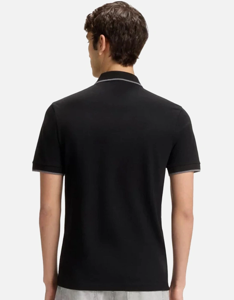 BOSS Slim Fit Passertip Polo Shirt Black