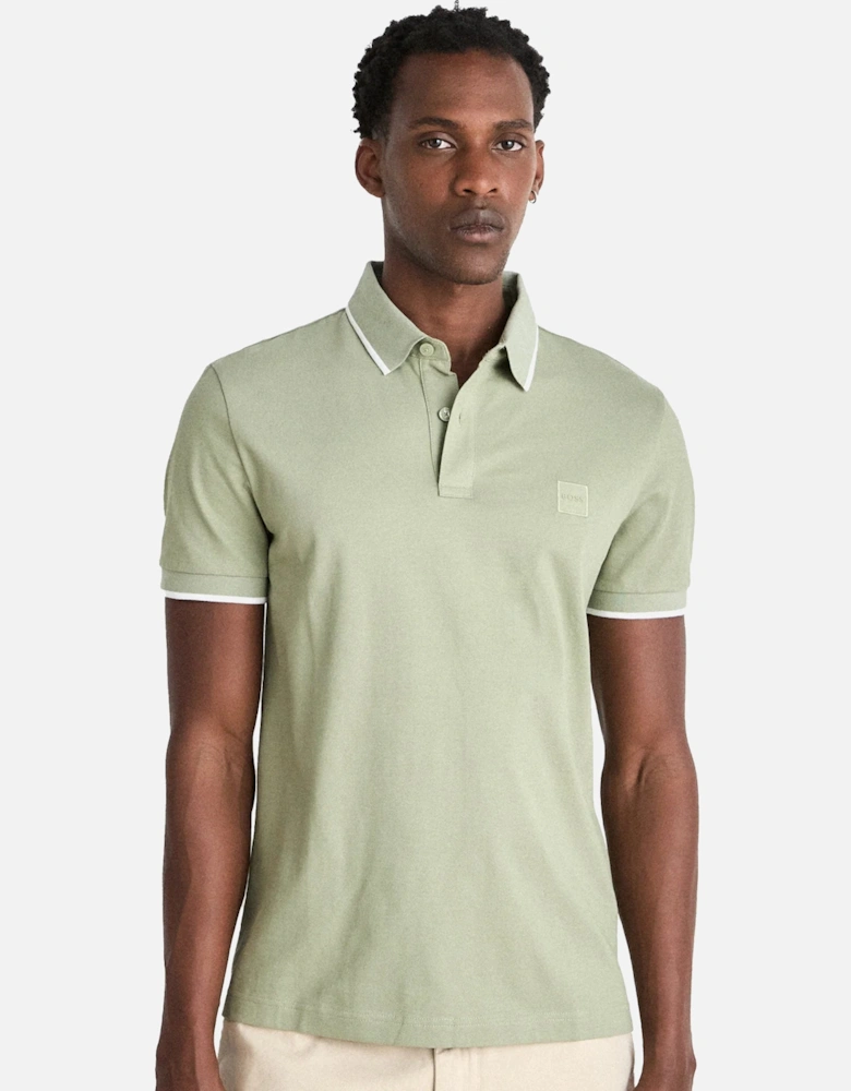 BOSS Slim Fit Passertip Polo Shirt Open Green