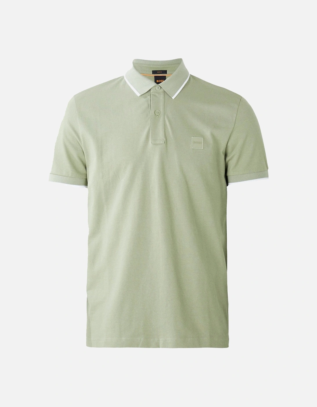 BOSS Slim Fit Passertip Polo Shirt Open Green, 5 of 4