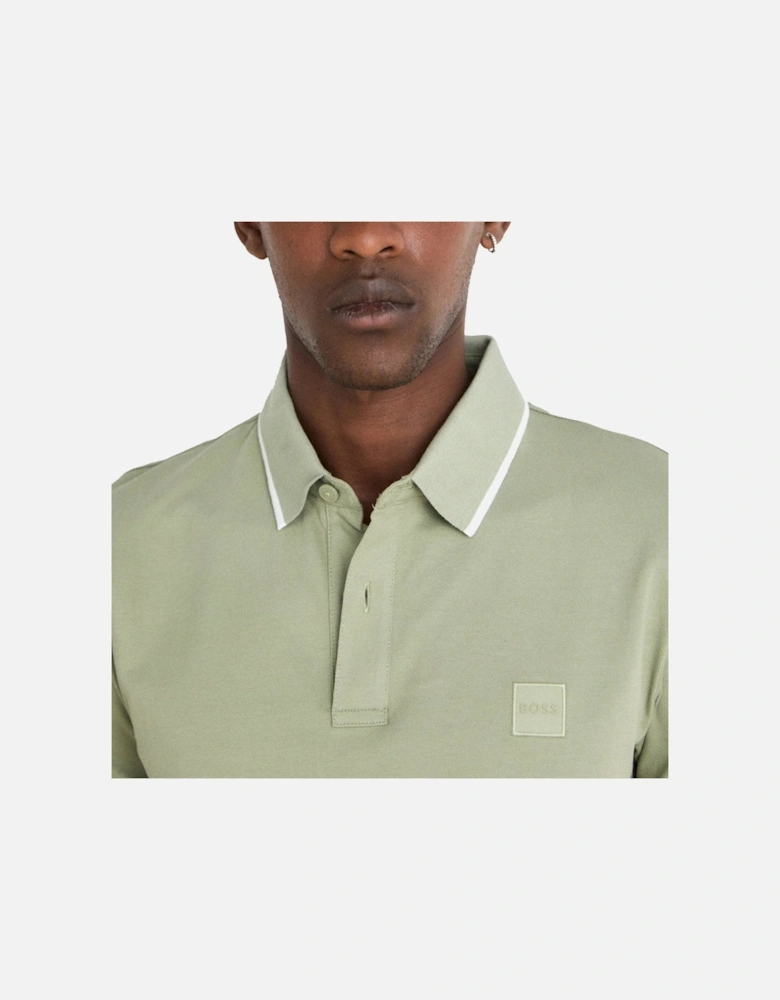 BOSS Slim Fit Passertip Polo Shirt Open Green