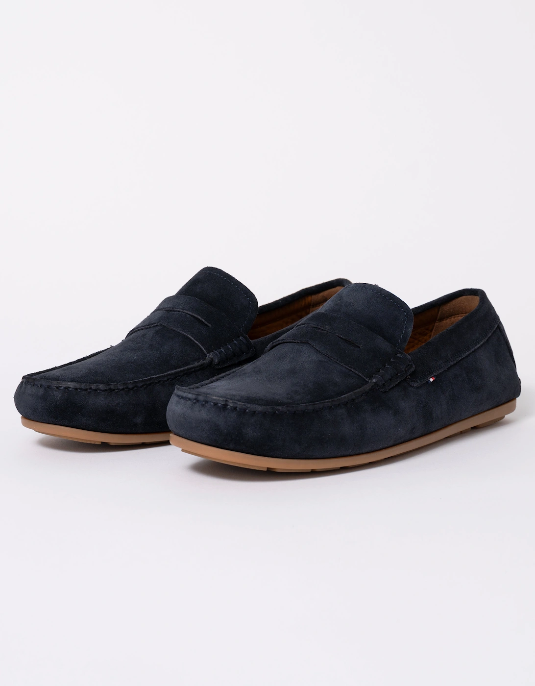 Casual Hilfiger Suede Mens Driving Shoes - Desert Sky, 2 of 1