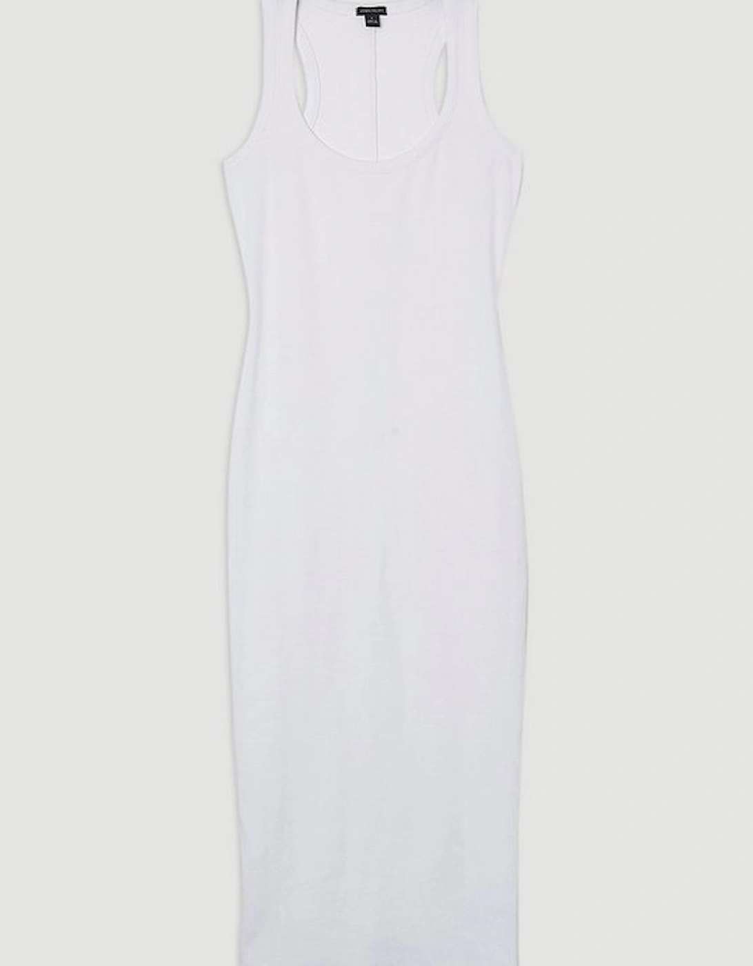Petite Compact Jersey Rib Racer Maxi Dress