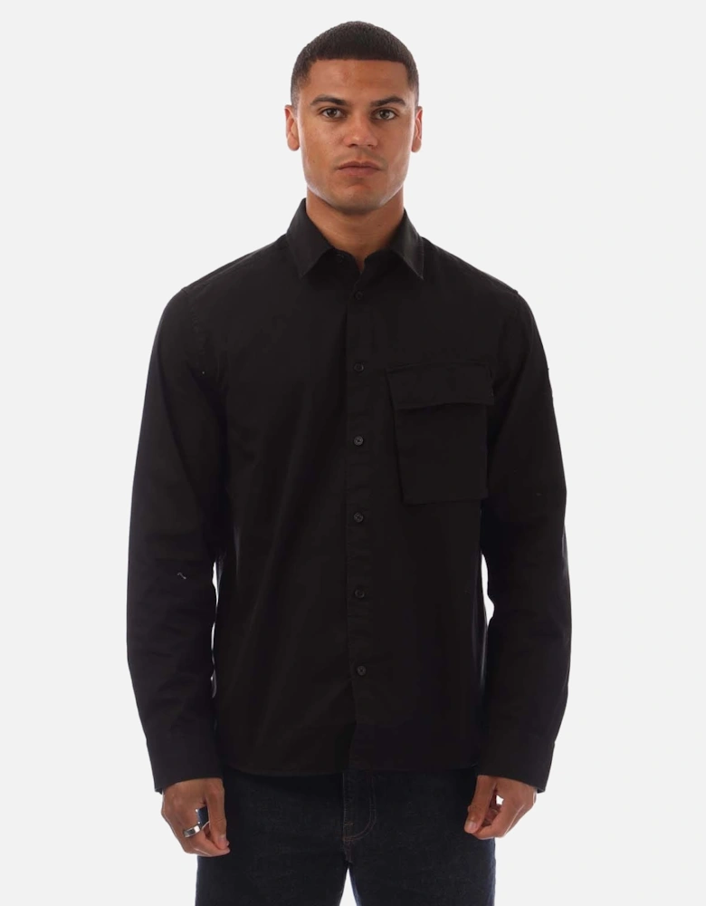 Garment Dye Cotton Scale Shirt