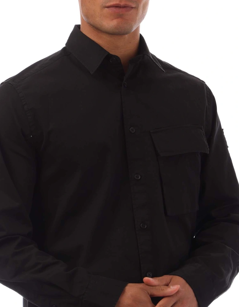 Garment Dye Cotton Scale Shirt