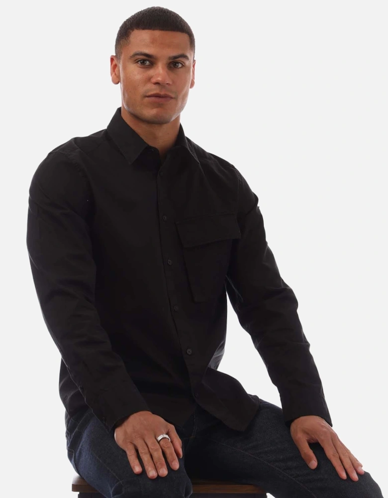 Garment Dye Cotton Scale Shirt