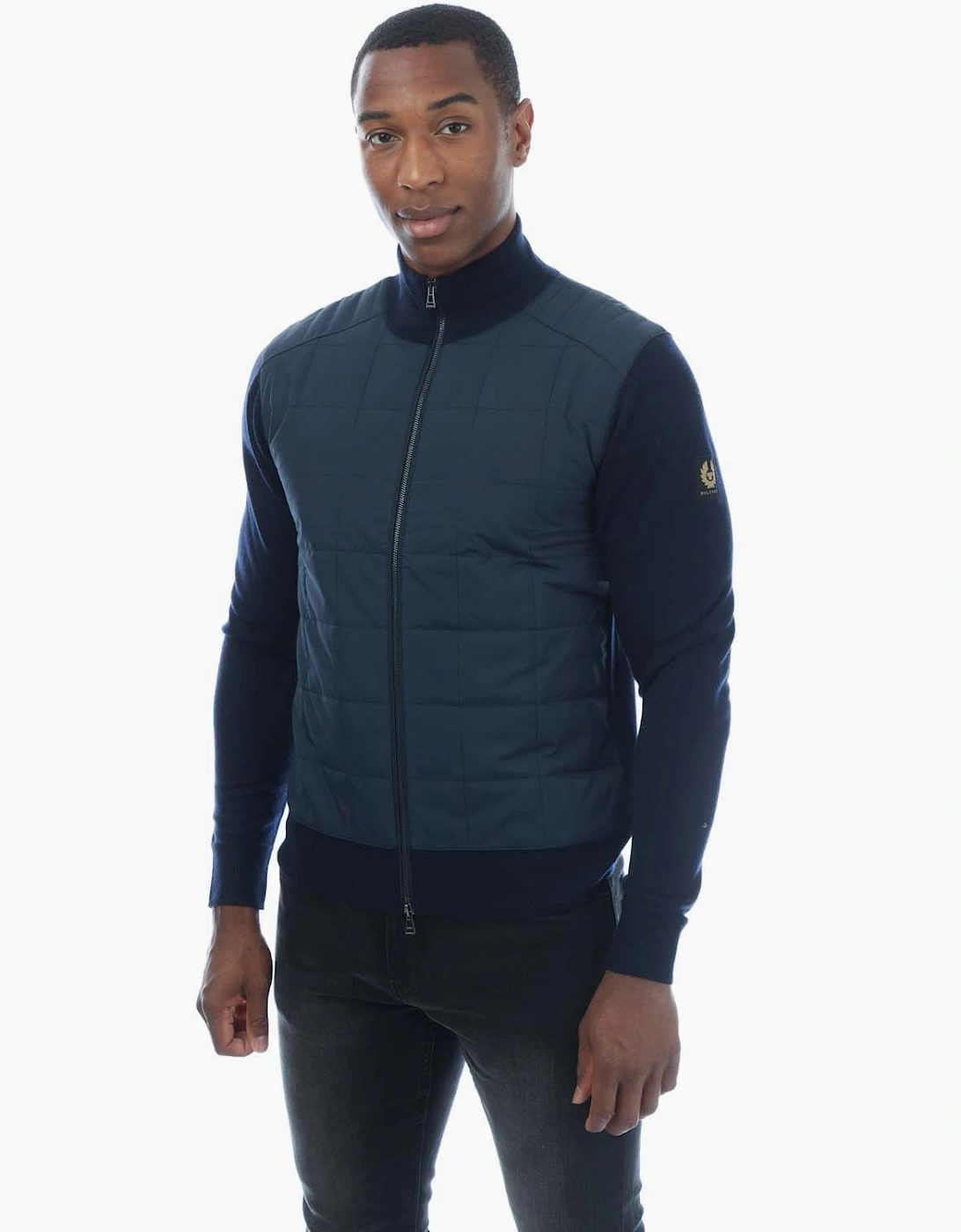 Belstaff Men's Navy Kelbrook Zip Cardigan - : 42/Regular Xl