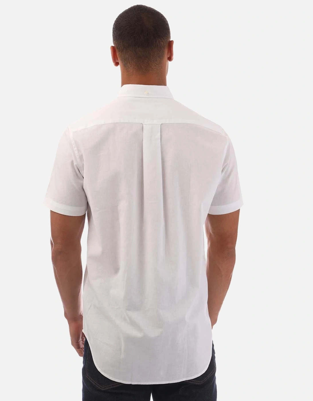 Regular Fit Cotton Linen Short Sleeve Shirt