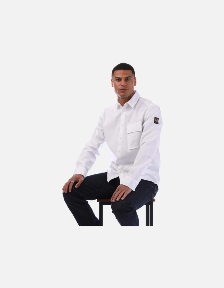 Garment Dye Cotton Scale Shirt