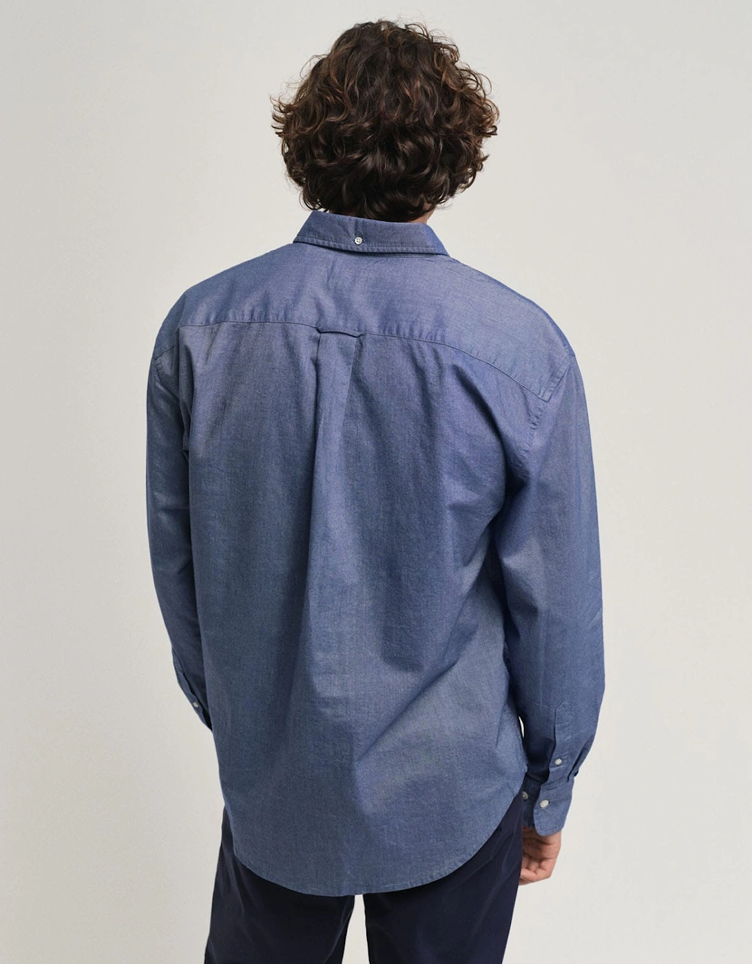 Gant Men's Blue Relaxed Fit Oxford Shirt - : 42/Regular Xl