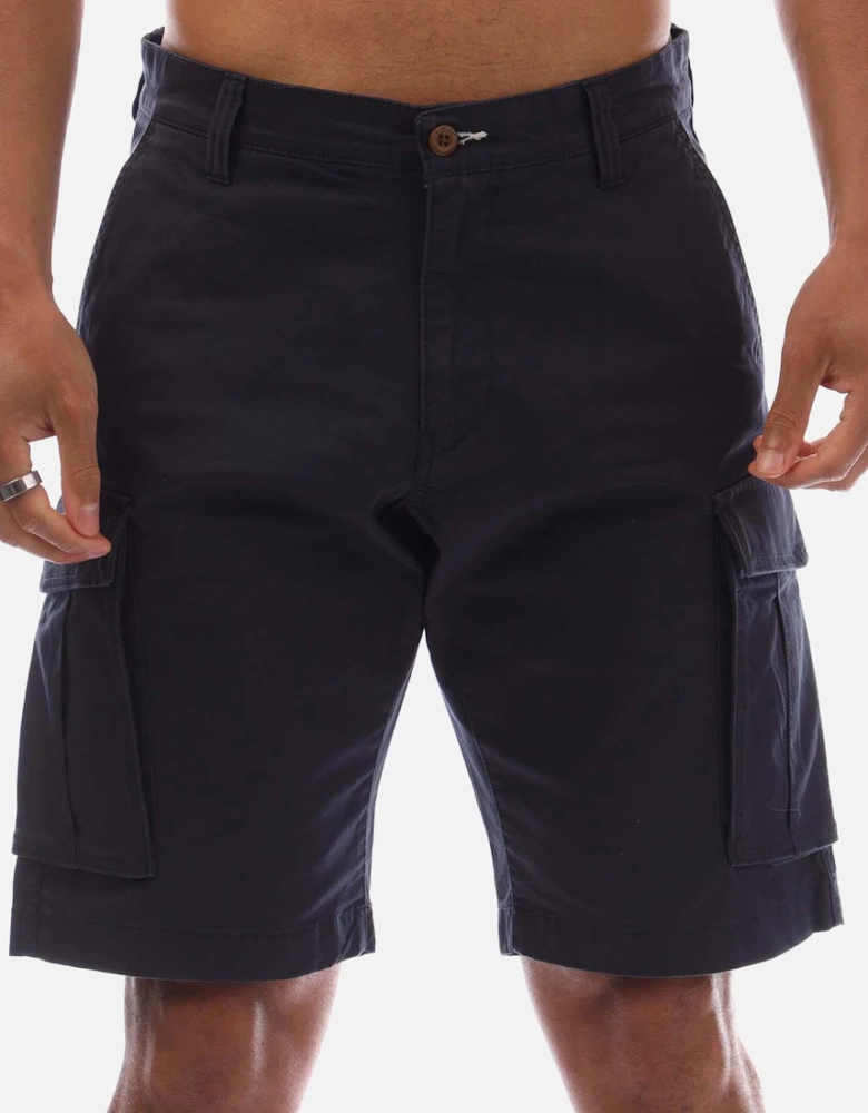 Relaxed Fit Twill Cargo Shorts