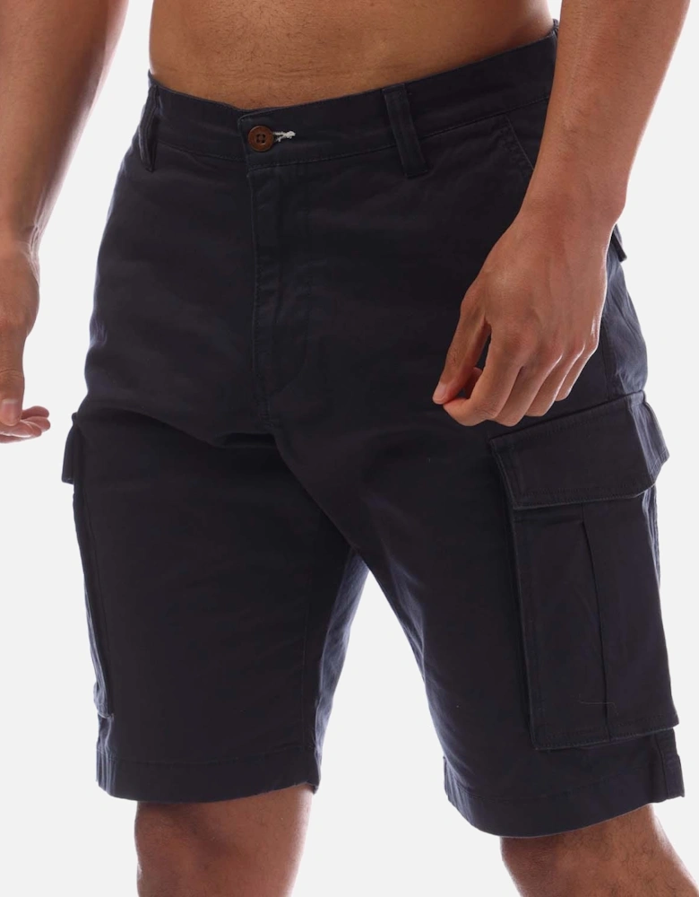 Relaxed Fit Twill Cargo Shorts